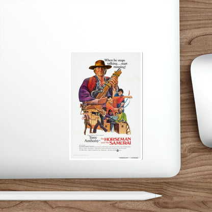 THE HORSEMAN AND THE SAMURAI (THE SILENT STRANGER) 1968 Movie Poster STICKER Vinyl Die-Cut Decal-The Sticker Space