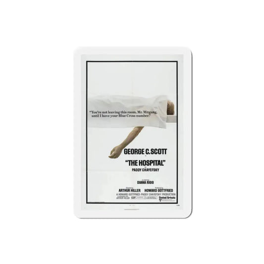 The Hospital 1971 Movie Poster Refrigerator Magnet 2 Inch - The Sticker Space