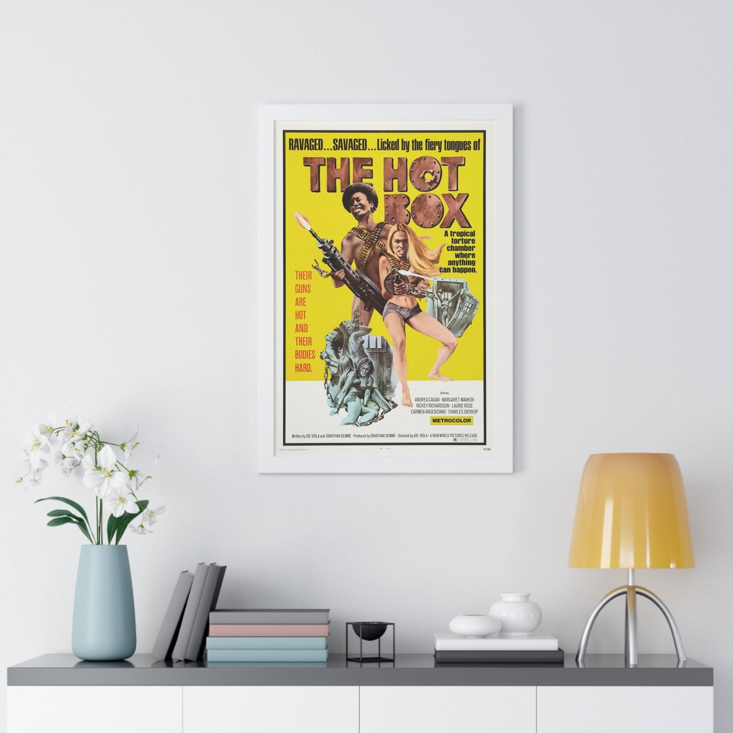 THE HOT BOX 1972 - Framed Movie Poster-The Sticker Space