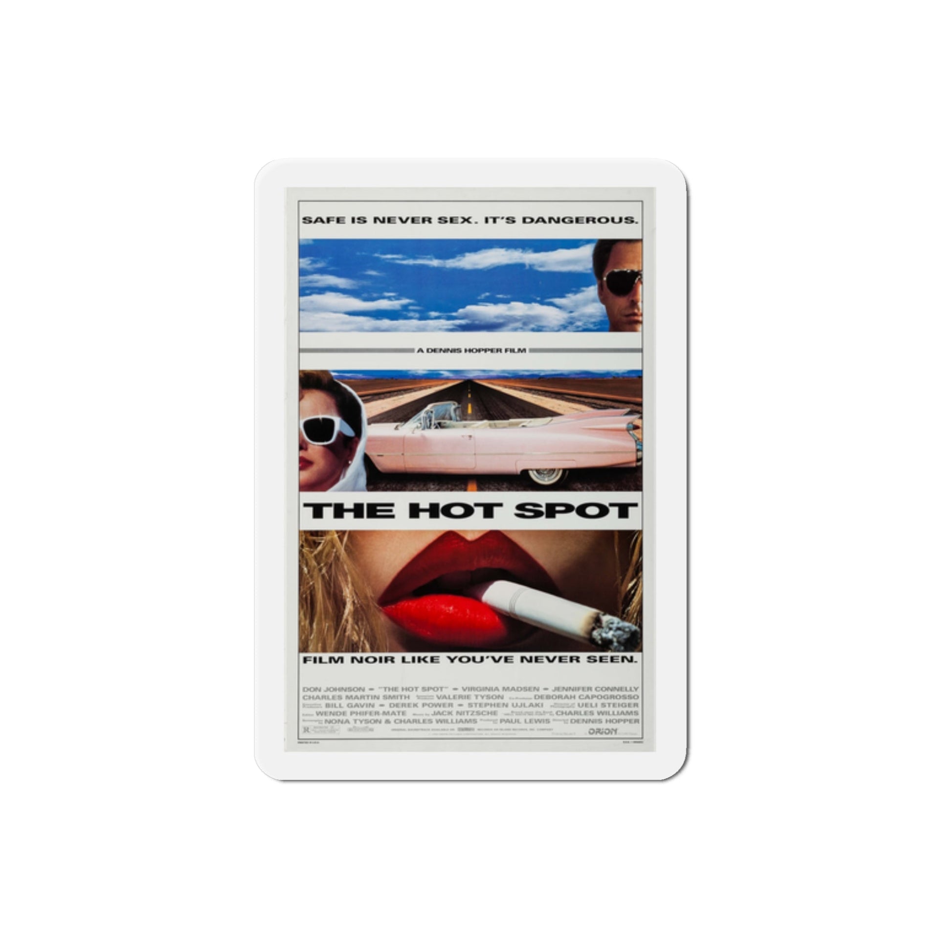 The Hot Spot 1990 Movie Poster Die-Cut Magnet – The Sticker Space