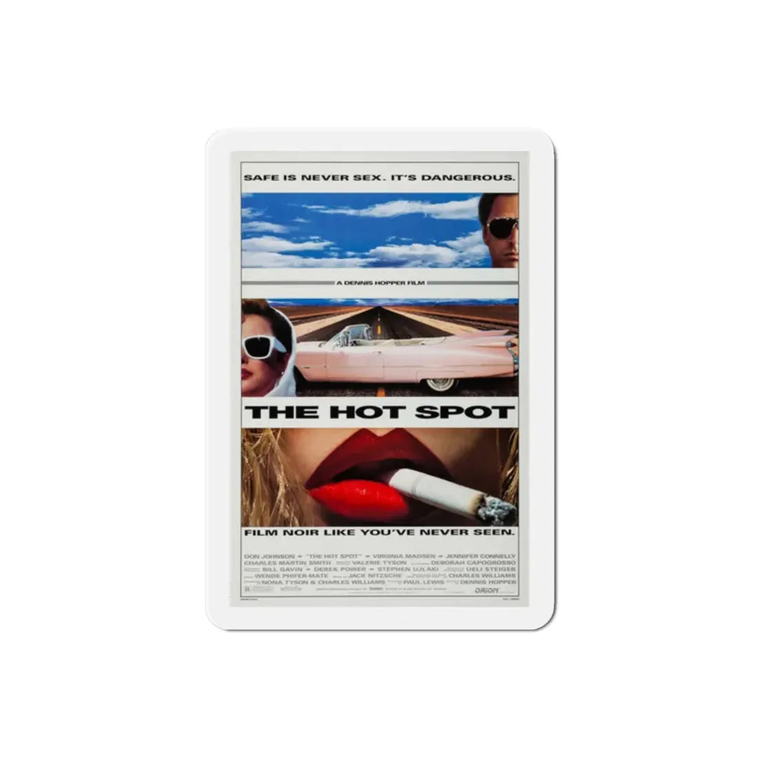 The Hot Spot 1990 Movie Poster Refrigerator Magnet 2 Inch - The Sticker Space