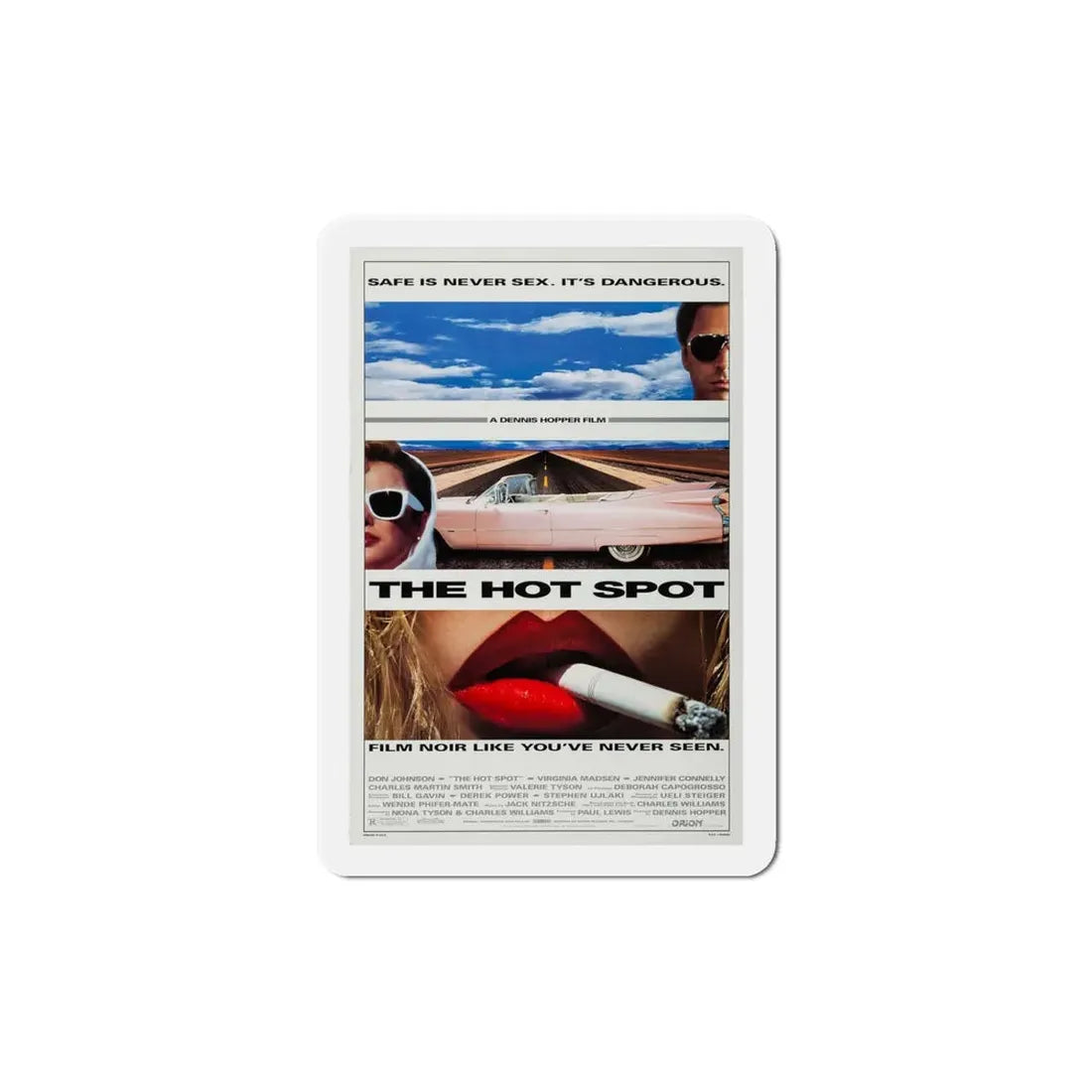 The Hot Spot 1990 Movie Poster Refrigerator Magnet 5 Inch - The Sticker Space