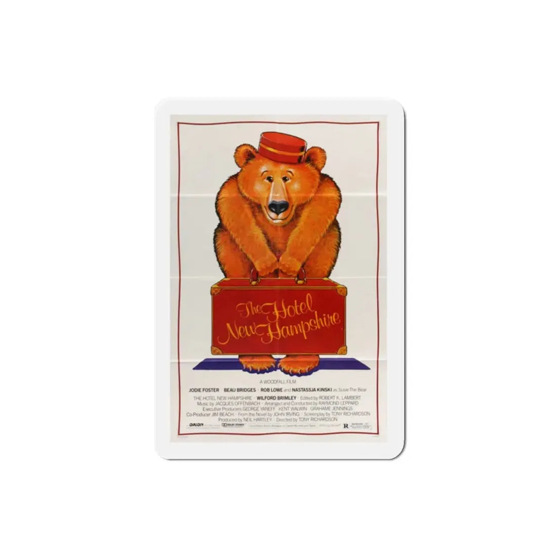 The Hotel New Hampshire 1984 Movie Poster Refrigerator Magnet 2 Inch - The Sticker Space