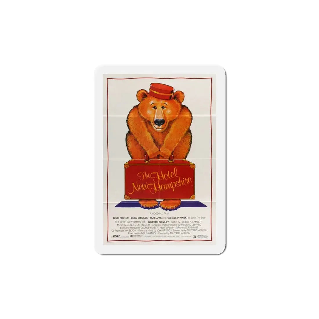 The Hotel New Hampshire 1984 Movie Poster Refrigerator Magnet 5 Inch - The Sticker Space