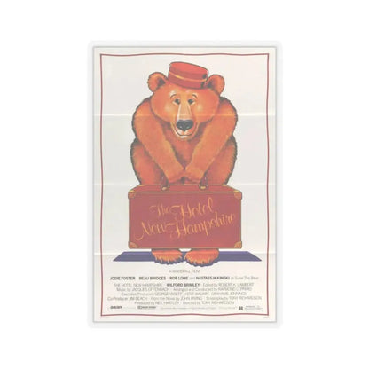 The Hotel New Hampshire 1984 Movie Poster - STICKER Vinyl Kiss-Cut Decal 2 Inch Transparent - The Sticker Space