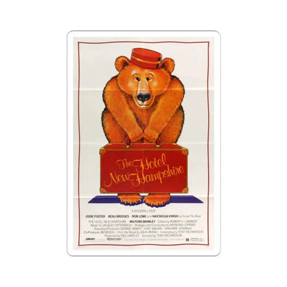 The Hotel New Hampshire 1984 Movie Poster - STICKER Vinyl Kiss-Cut Decal 2 Inch White - The Sticker Space