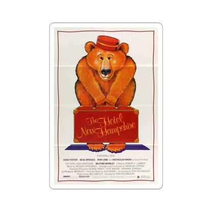 The Hotel New Hampshire 1984 Movie Poster - STICKER Vinyl Kiss-Cut Decal 3 Inch White - The Sticker Space