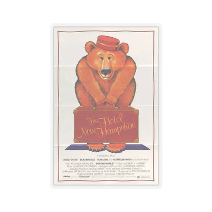 The Hotel New Hampshire 1984 Movie Poster - STICKER Vinyl Kiss-Cut Decal 4 Inch Transparent - The Sticker Space