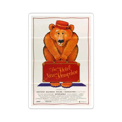 The Hotel New Hampshire 1984 Movie Poster - STICKER Vinyl Kiss-Cut Decal 4 Inch White - The Sticker Space
