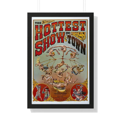 THE HOTTEST SHOW IN TOWN 1974 - Framed Movie Poster 16″ x 24″ Black - The Sticker Space