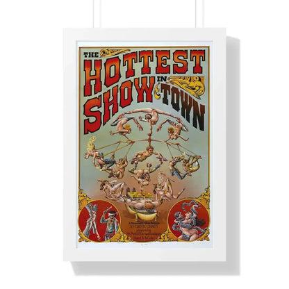 THE HOTTEST SHOW IN TOWN 1974 - Framed Movie Poster 16″ x 24″ White - The Sticker Space