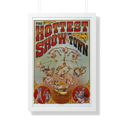 THE HOTTEST SHOW IN TOWN 1974 - Framed Movie Poster 20" x 30" White - The Sticker Space