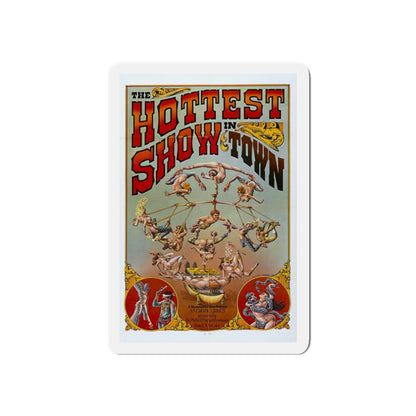 THE HOTTEST SHOW IN TOWN 1974 Movie Poster - Refrigerator Magnet-3" x 3"-The Sticker Space