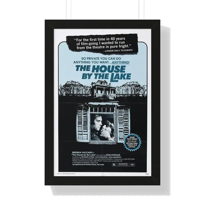 THE HOUSE BY THE LAKE 1976 - Framed Movie Poster 16″ x 24″ Black - The Sticker Space