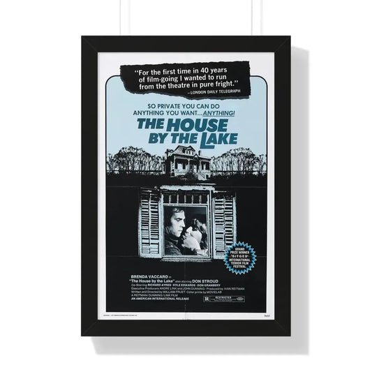 THE HOUSE BY THE LAKE 1976 - Framed Movie Poster 16″ x 24″ Black - The Sticker Space