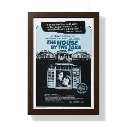 THE HOUSE BY THE LAKE 1976 - Framed Movie Poster 16″ x 24″ Walnut - The Sticker Space