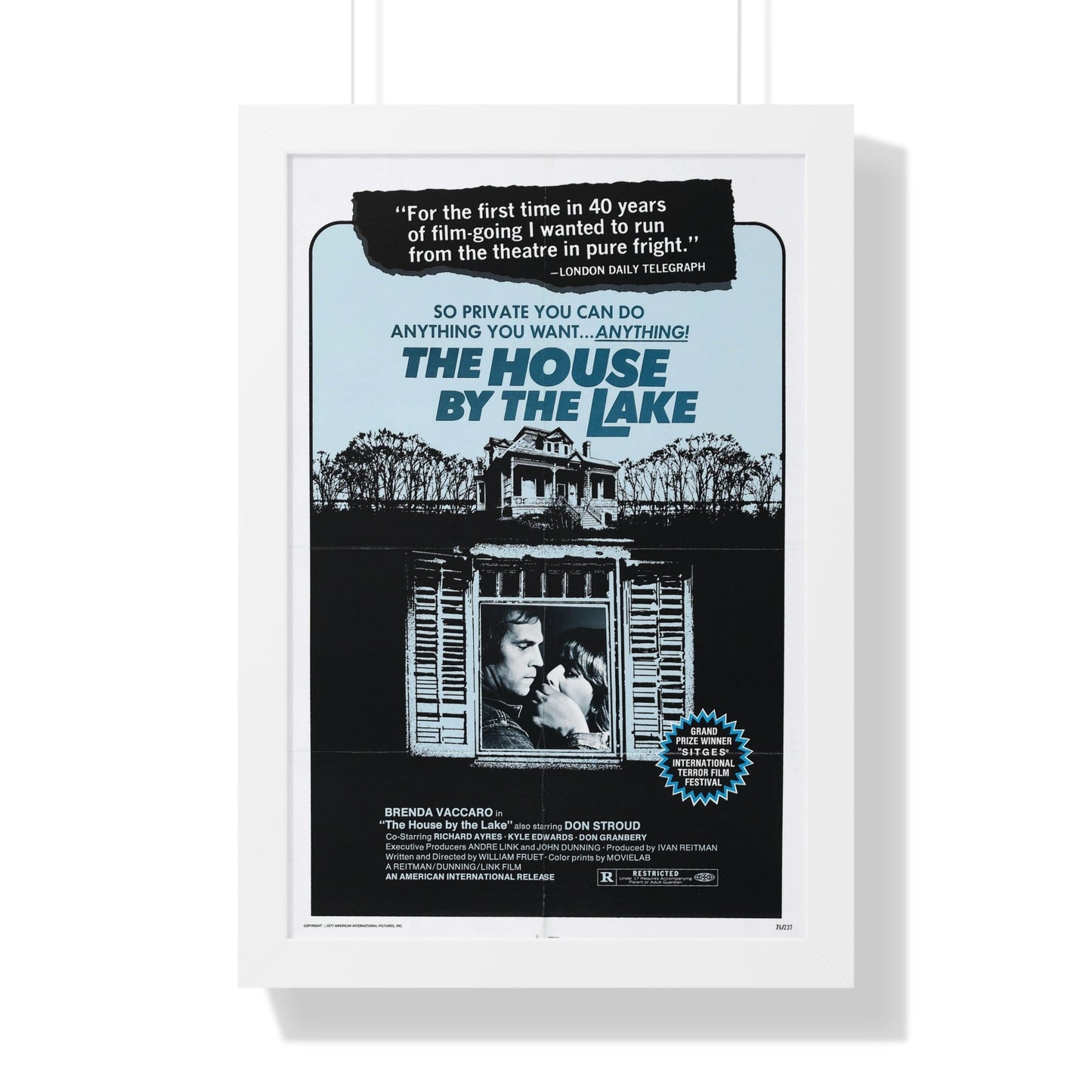 THE HOUSE BY THE LAKE 1976 - Framed Movie Poster-16″ x 24″-The Sticker Space