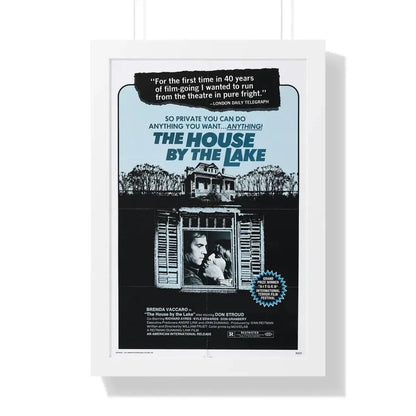 THE HOUSE BY THE LAKE 1976 - Framed Movie Poster 16″ x 24″ White - The Sticker Space
