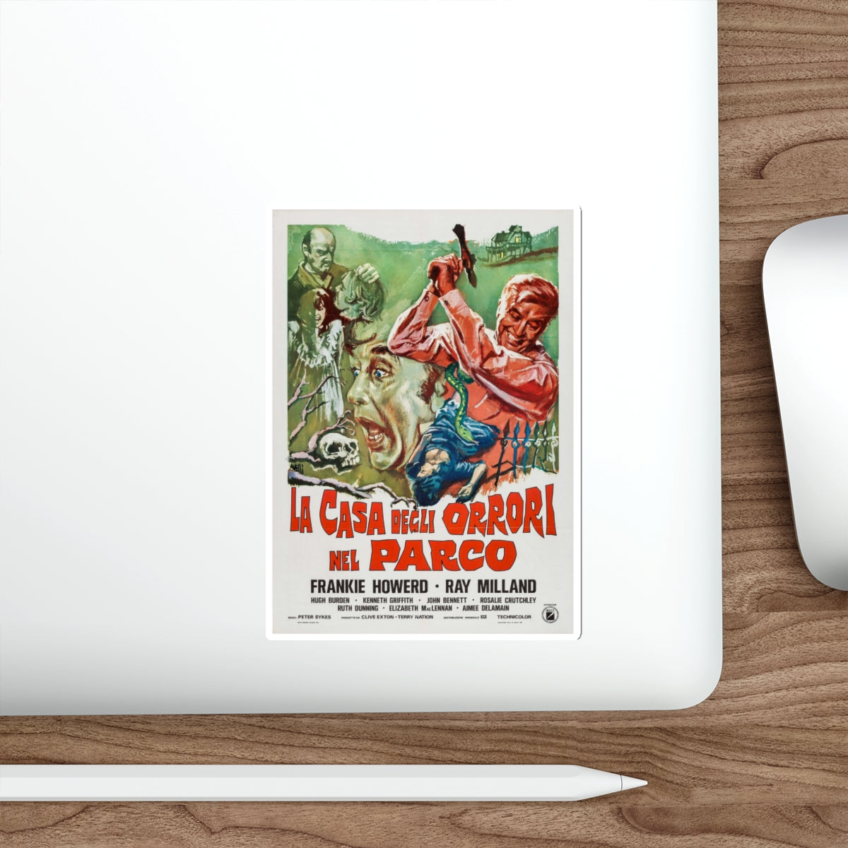THE HOUSE IN NIGHTMARE PARK (ITALIAN) 1973 Movie Poster STICKER Vinyl Die-Cut Decal-The Sticker Space