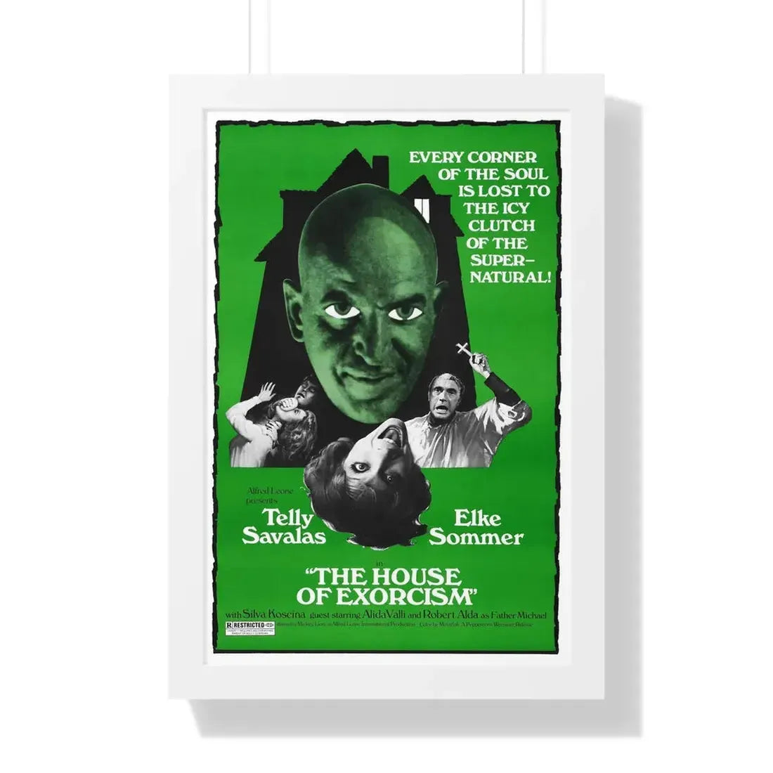 THE HOUSE OF EXORCISM (LISA AND THE DEVIL) 1974 - Framed Movie Poster 16″ x 24″ White - The Sticker Space