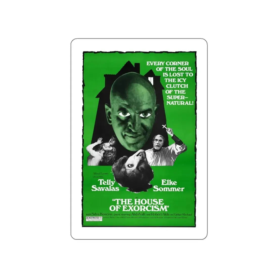 THE HOUSE OF EXORCISM (LISA AND THE DEVIL) 1974 Movie Poster STICKER Vinyl Die-Cut Decal 4 Inch - The Sticker Space
