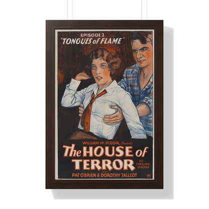 THE HOUSE OF TERROR 1928 - Framed Movie Poster-16″ x 24″-The Sticker Space