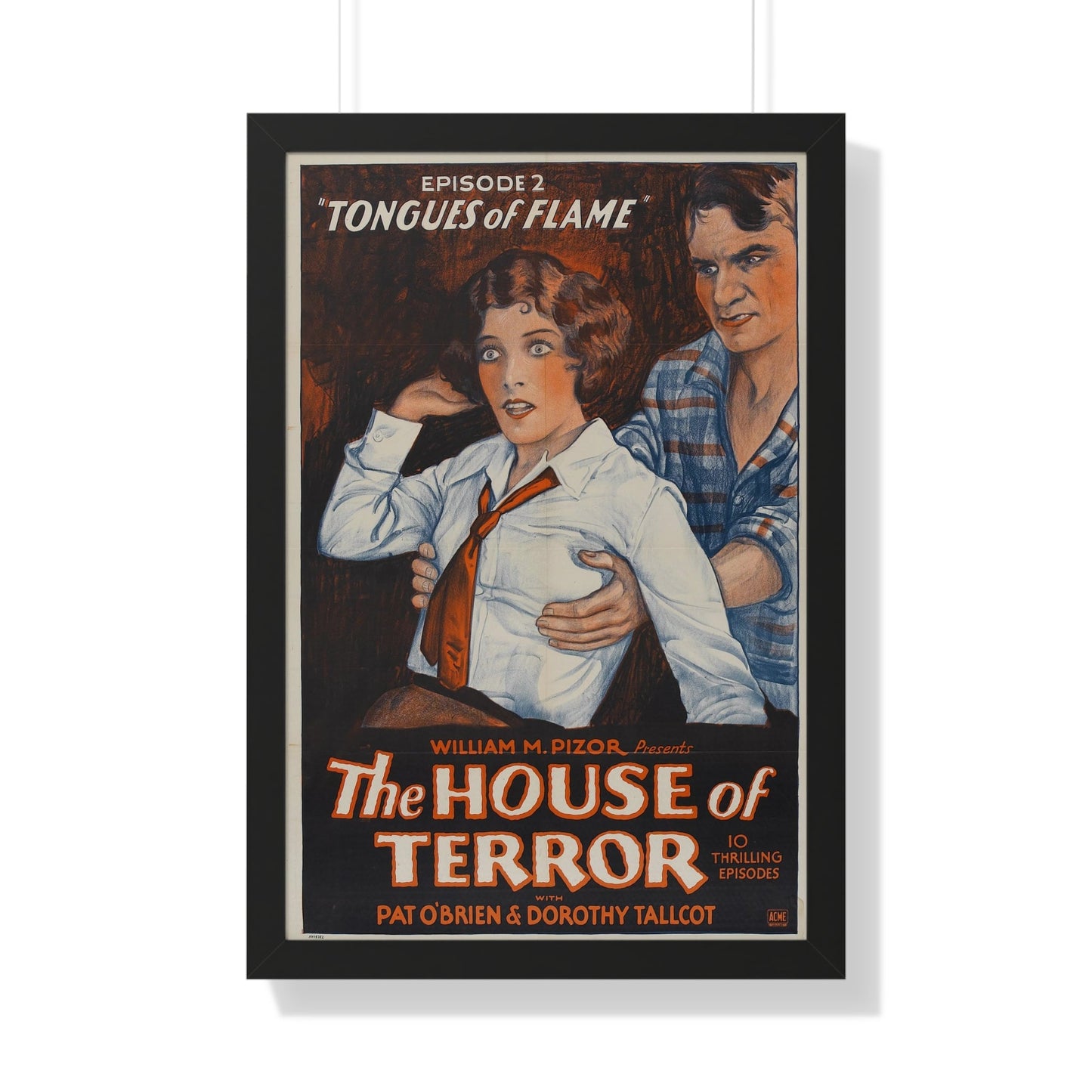 THE HOUSE OF TERROR 1928 - Framed Movie Poster-20" x 30"-The Sticker Space