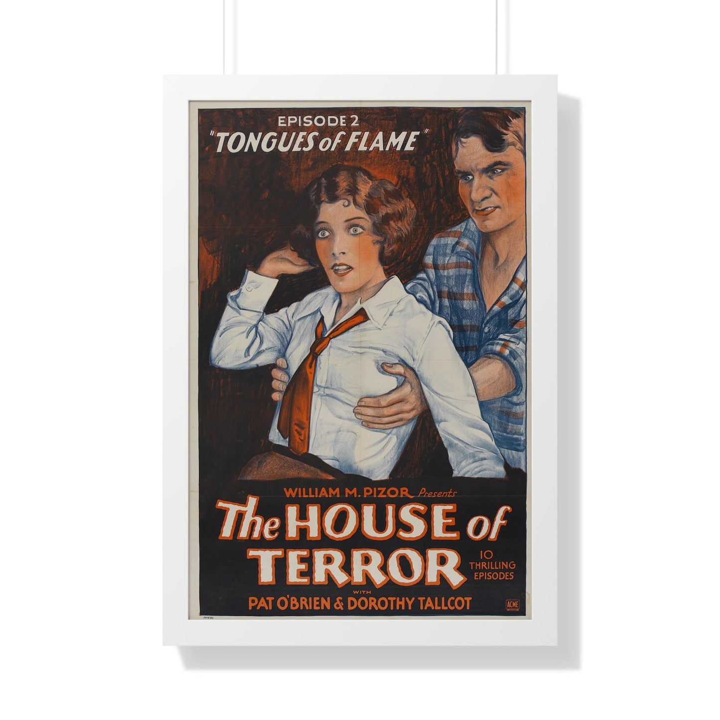 THE HOUSE OF TERROR 1928 - Framed Movie Poster-20" x 30"-The Sticker Space