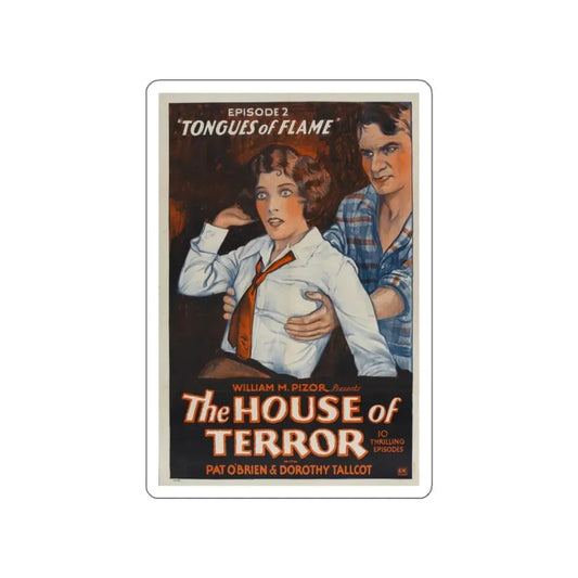 THE HOUSE OF TERROR 1928 Movie Poster STICKER Vinyl Die-Cut Decal 2 Inch - The Sticker Space