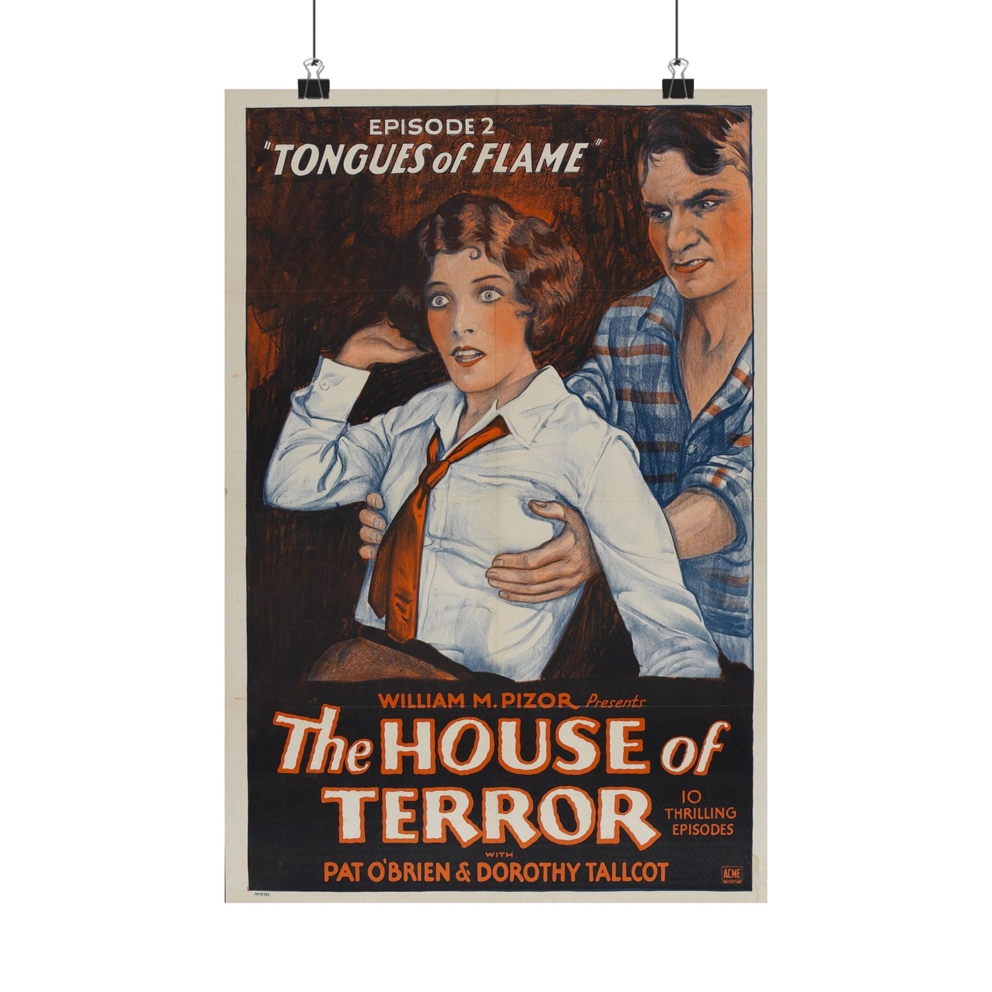 THE HOUSE OF TERROR 1928 - Paper Movie Poster-12″ x 18″-The Sticker Space