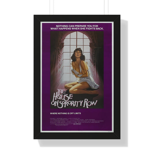 THE HOUSE ON SORORITY ROW 1982 - Framed Movie Poster-16″ x 24″-The Sticker Space