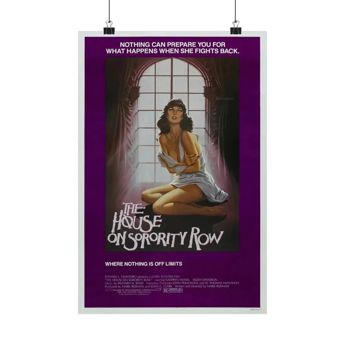 THE HOUSE ON SORORITY ROW 1982 - Paper Movie Poster 12″ x 18″ Matte - The Sticker Space