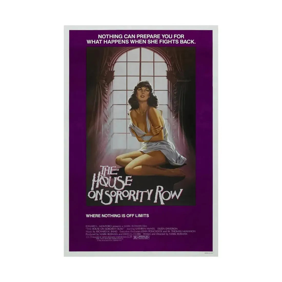 THE HOUSE ON SORORITY ROW 1982 - Paper Movie Poster - The Sticker Space