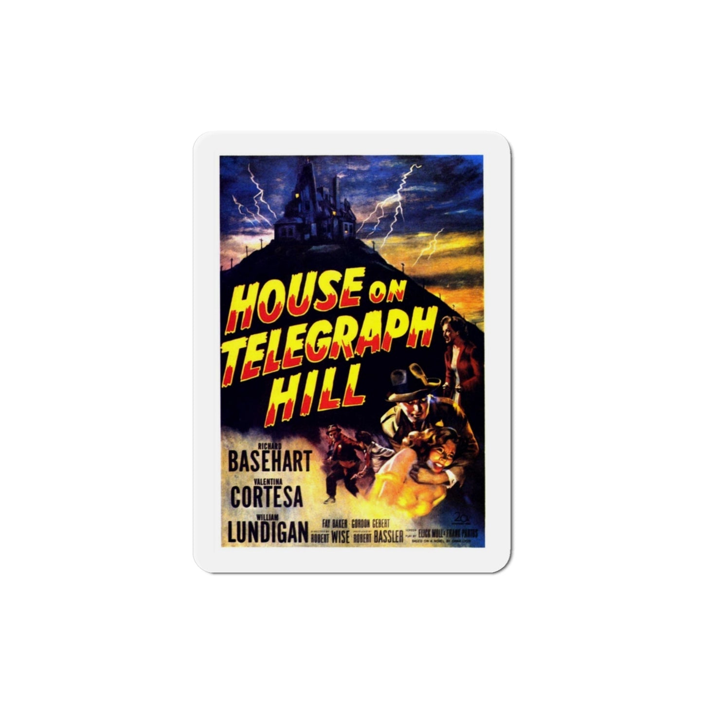 The House on Telegraph Hill 1951 Movie Poster Die-Cut Magnet-3 Inch-The Sticker Space