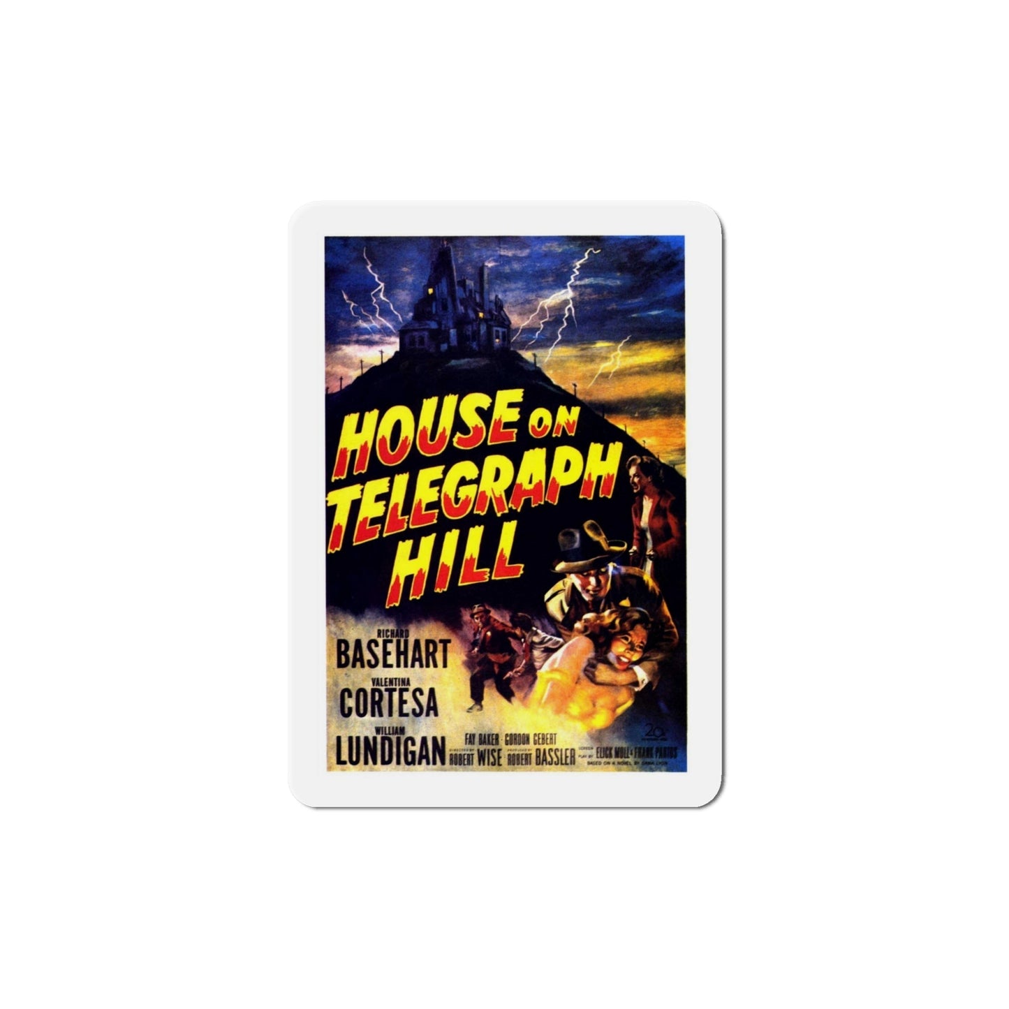 The House on Telegraph Hill 1951 Movie Poster Die-Cut Magnet-6 Inch-The Sticker Space