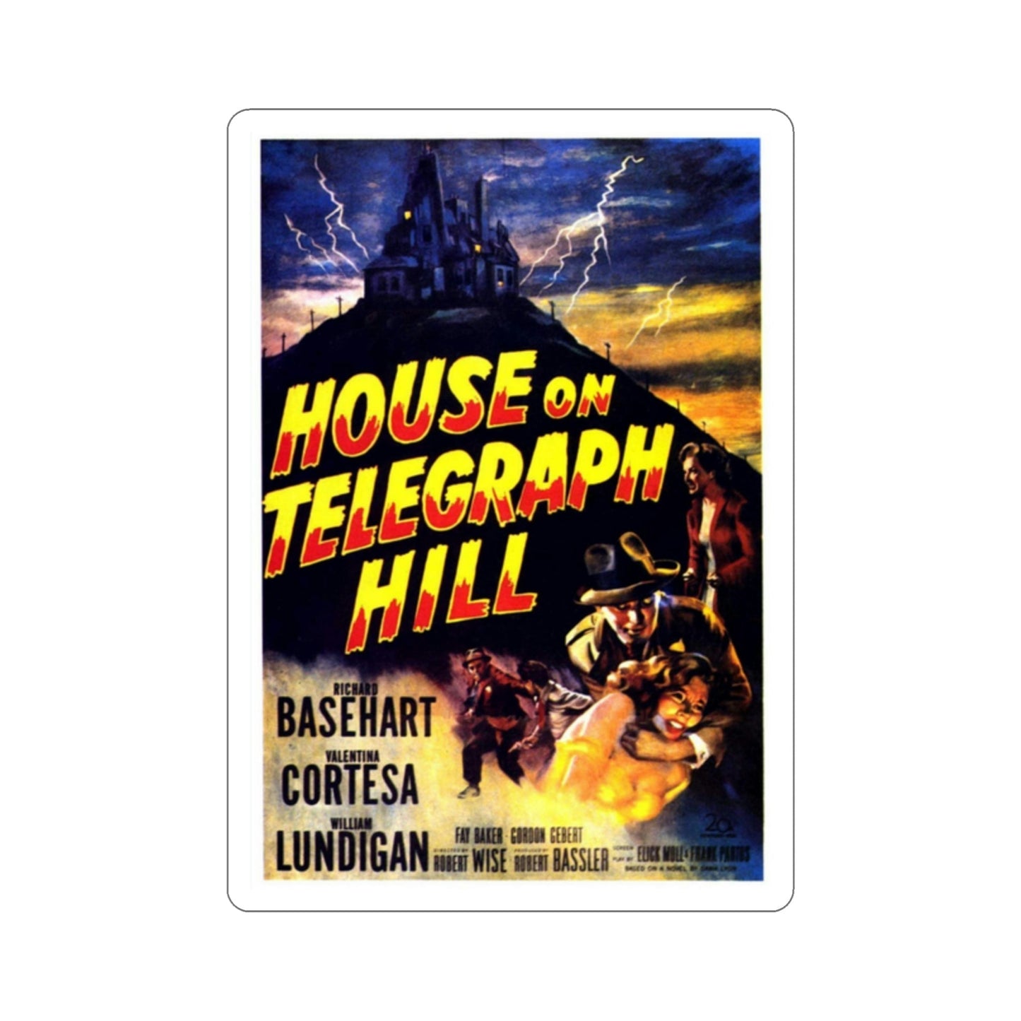 The House on Telegraph Hill 1951 Movie Poster STICKER Vinyl Die-Cut Decal-2 Inch-The Sticker Space