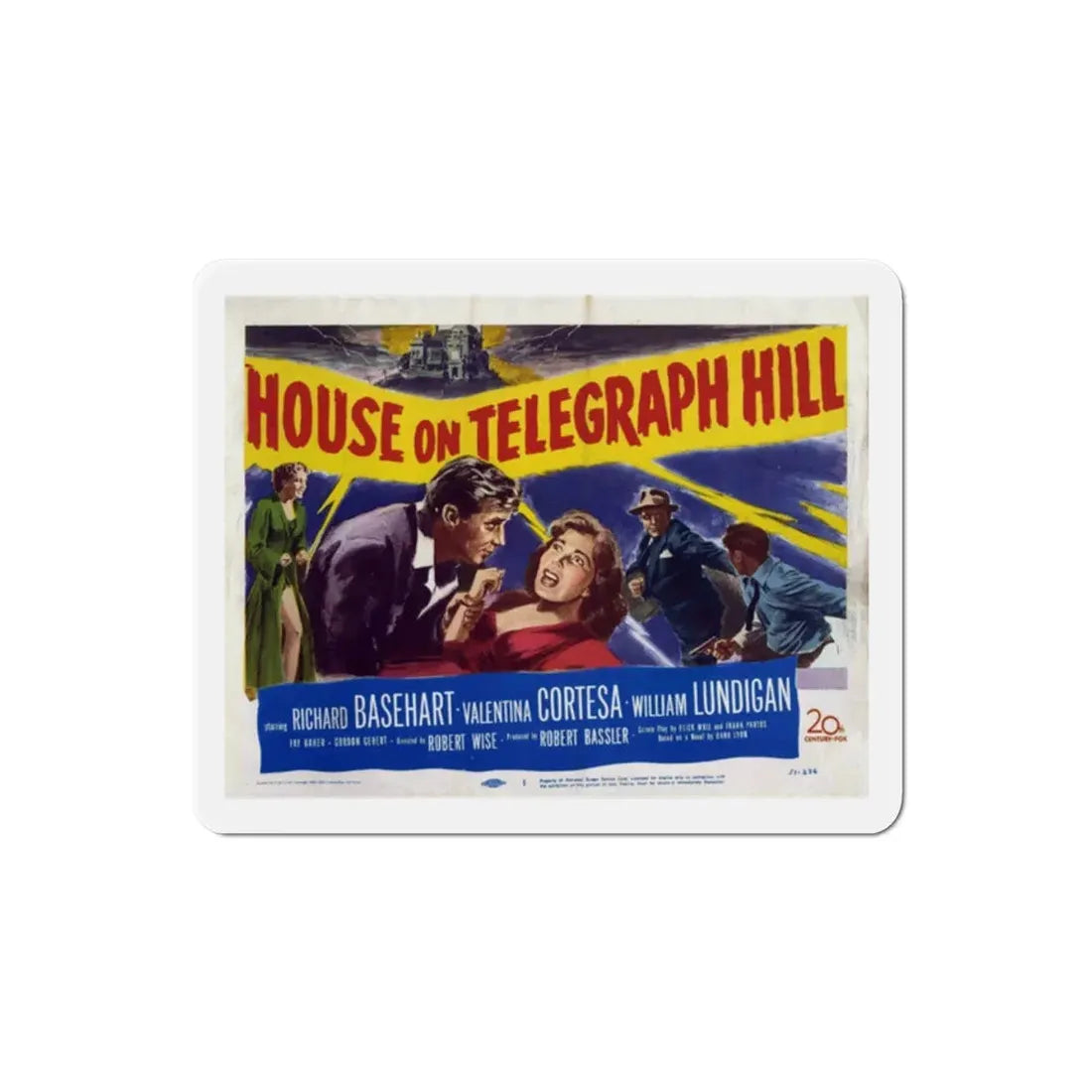 The House on Telegraph Hill 1951 v2 Movie Poster Refrigerator Magnet 2 Inch - The Sticker Space