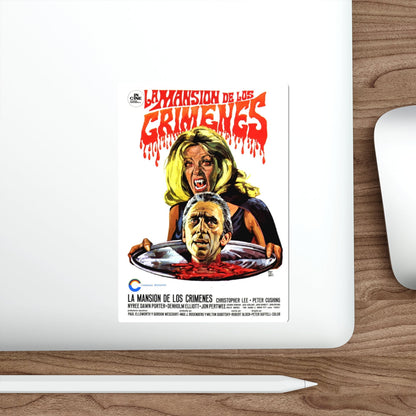 THE HOUSE THAT DRIPPED BLOOD (SPANISH) 1971 Movie Poster STICKER Vinyl Die-Cut Decal-The Sticker Space