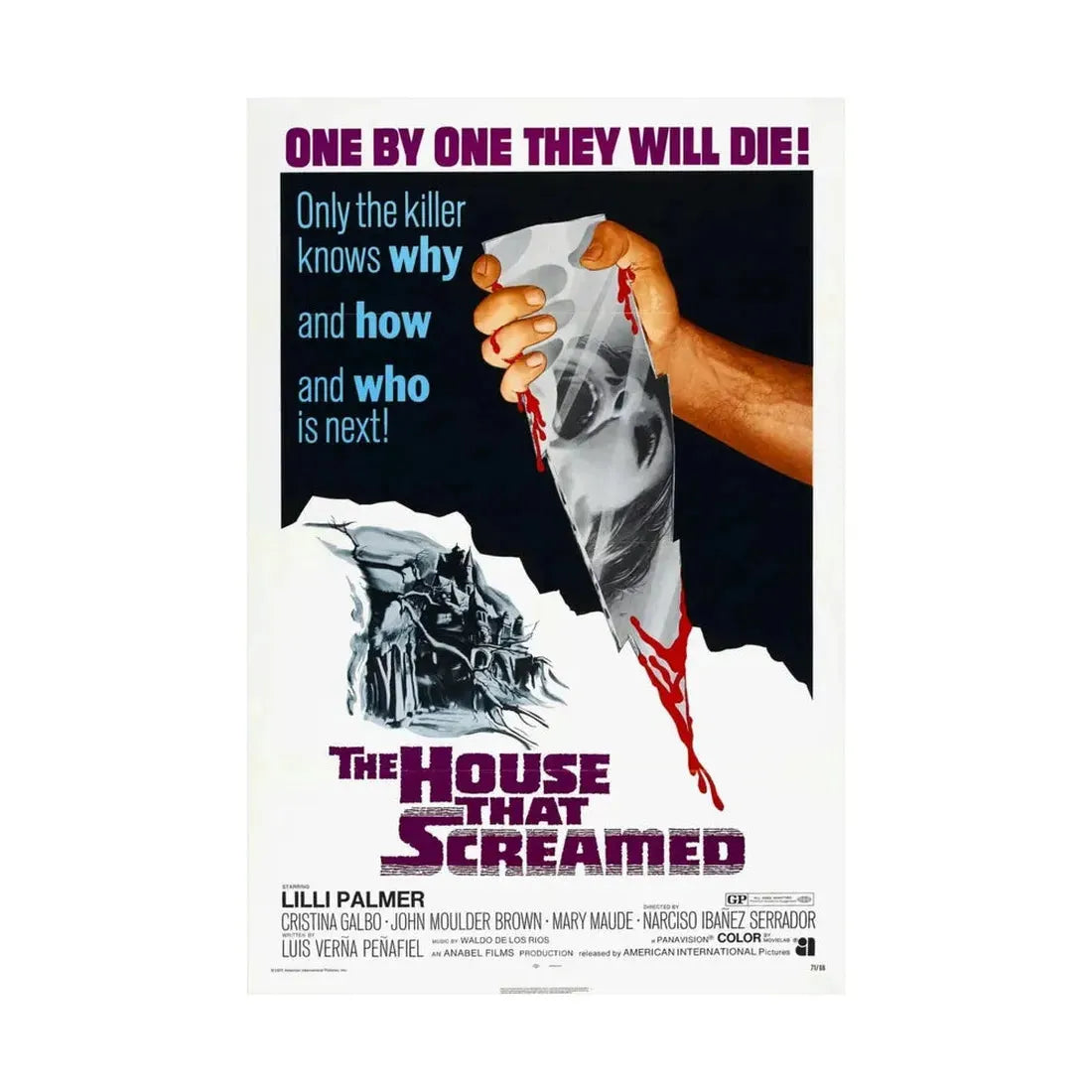 THE HOUSE THAT SCREAMED 1969 - Paper Movie Poster - The Sticker Space