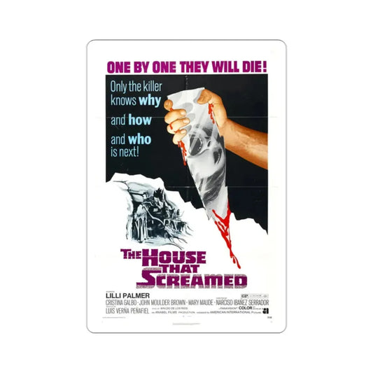 The House That Screamed 1971 Movie Poster STICKER Vinyl Die-Cut Decal 2 Inch - The Sticker Space