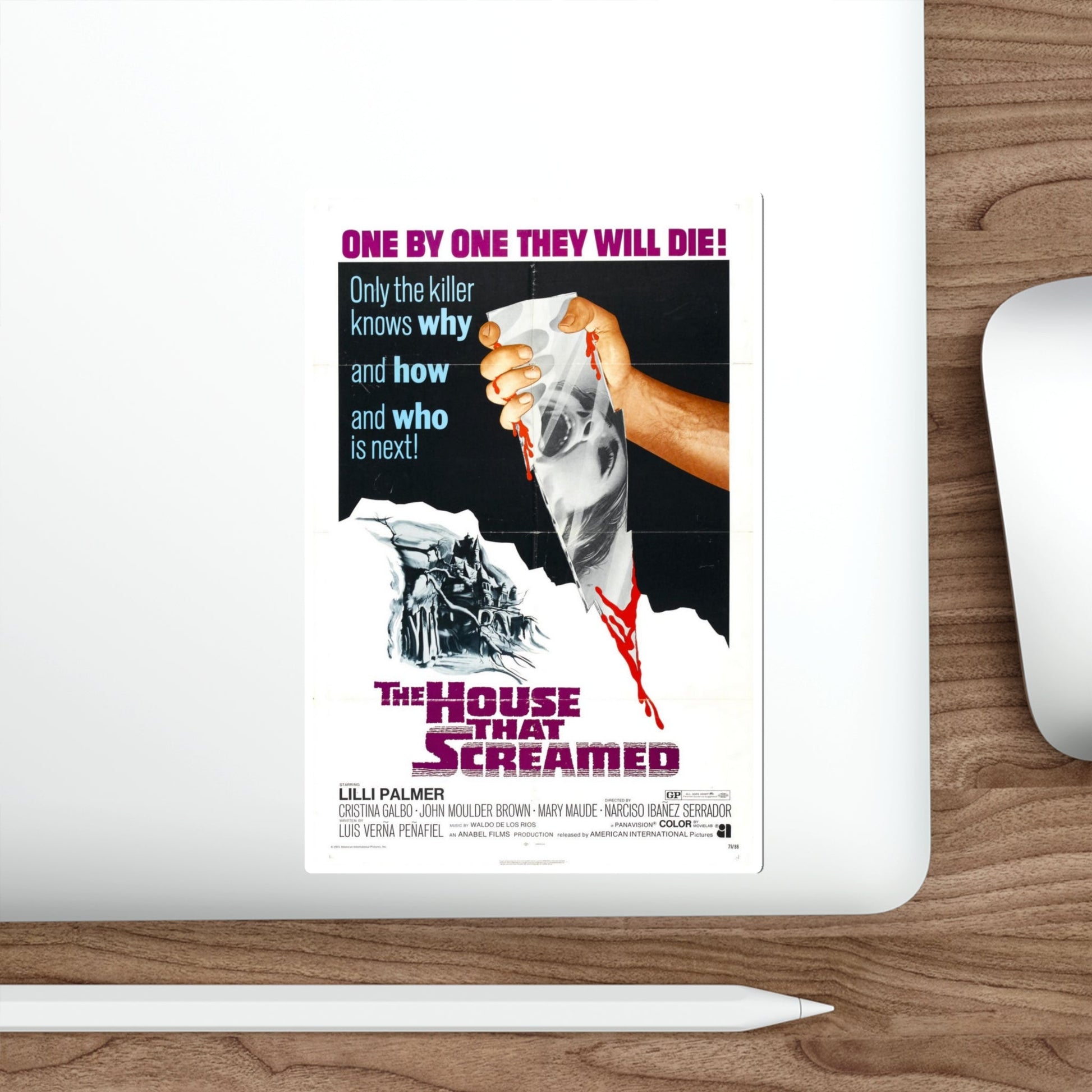 The House That Screamed 1971 Movie Poster STICKER Vinyl Die-Cut Decal-The Sticker Space