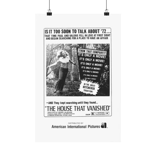THE HOUSE THAT VANISHED 1973 - Paper Movie Poster 12″ x 18″ Matte - The Sticker Space