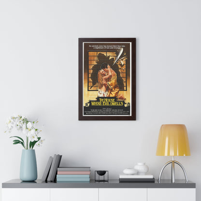 THE HOUSE WHERE EVIL DWELLS 1982 - Framed Movie Poster-The Sticker Space