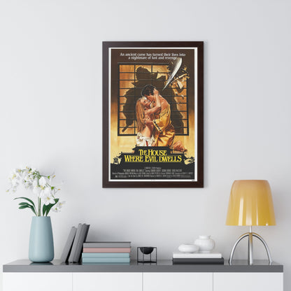 THE HOUSE WHERE EVIL DWELLS 1982 - Framed Movie Poster-The Sticker Space