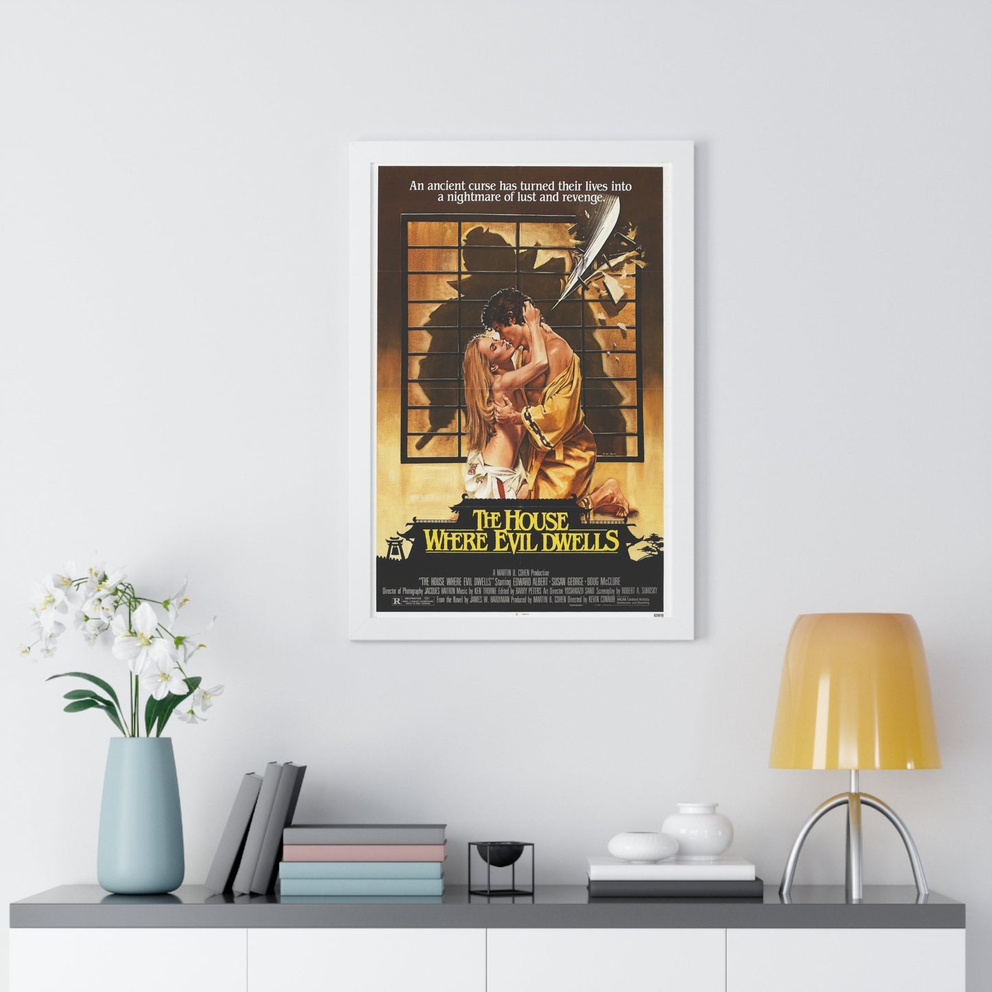 THE HOUSE WHERE EVIL DWELLS 1982 - Framed Movie Poster-The Sticker Space