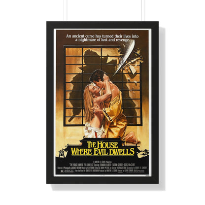 THE HOUSE WHERE EVIL DWELLS 1982 - Framed Movie Poster-20" x 30"-The Sticker Space