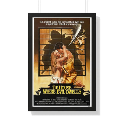 THE HOUSE WHERE EVIL DWELLS 1982 - Framed Movie Poster 20" x 30" Black - The Sticker Space