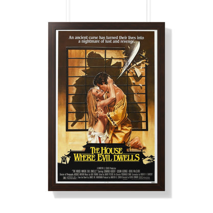 THE HOUSE WHERE EVIL DWELLS 1982 - Framed Movie Poster-20" x 30"-The Sticker Space