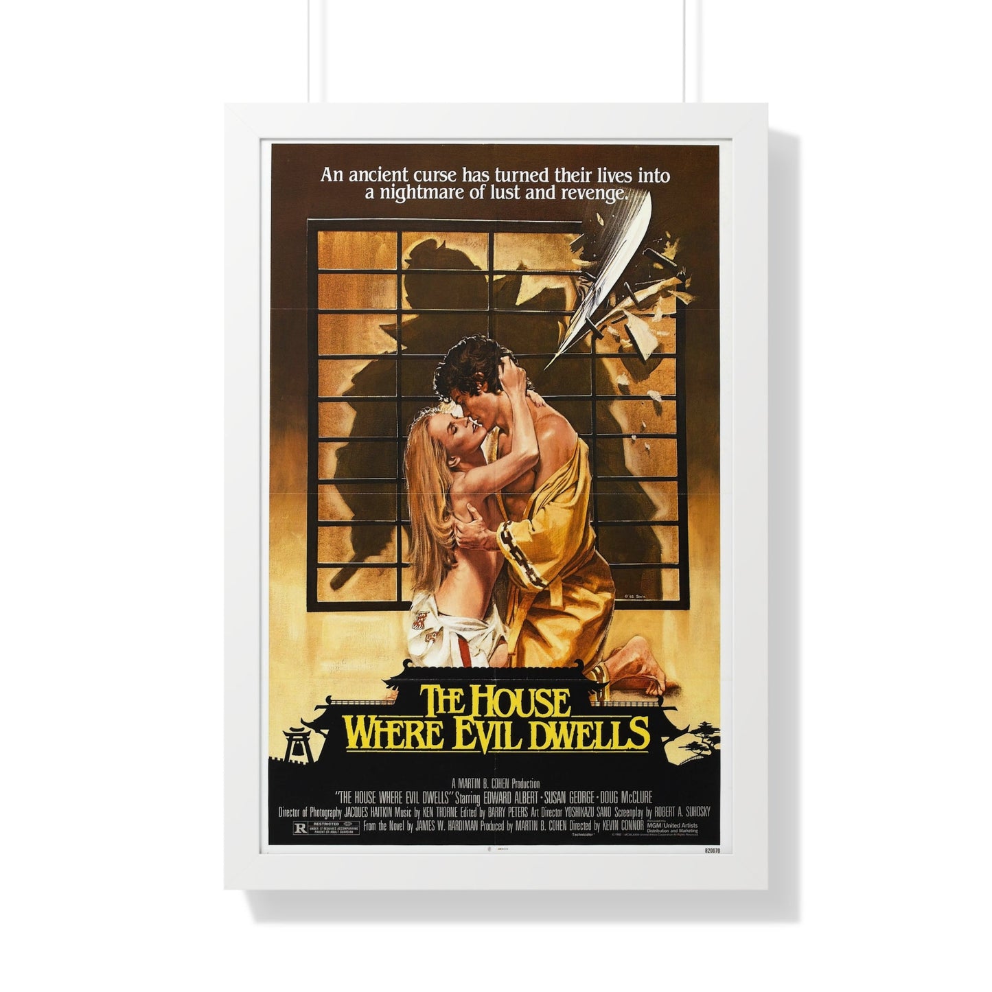 THE HOUSE WHERE EVIL DWELLS 1982 - Framed Movie Poster-20" x 30"-The Sticker Space