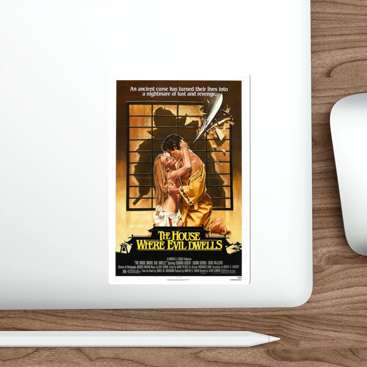 THE HOUSE WHERE EVIL DWELLS 1982 Movie Poster STICKER Vinyl Die-Cut Decal-The Sticker Space